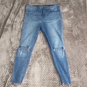 Mossimo denim high rise jegging size 14 power stretch